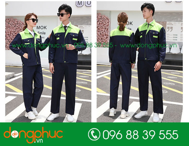 Mẫu bảo hộ màu tím than phối xanh lá
